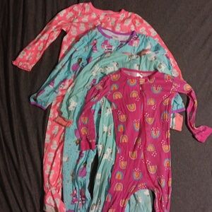 4pc Long-Sleeved Footie Pajama Lot